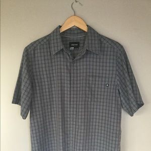 Make an offer! Marmot gray-blue short sleeve shirt